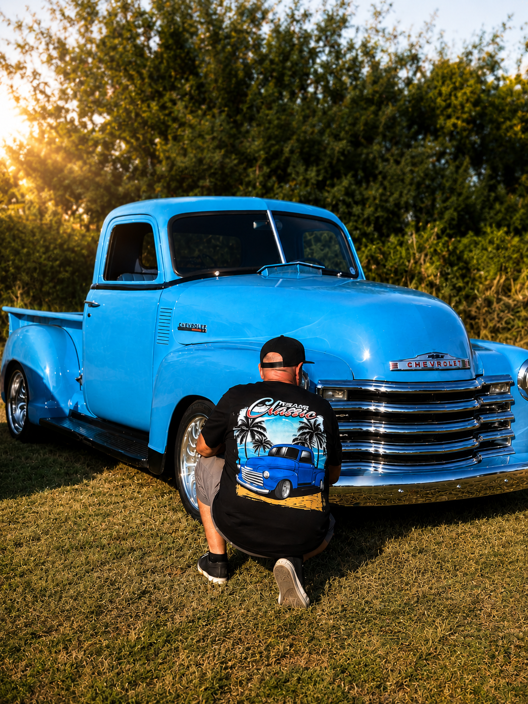 Classic blue truck