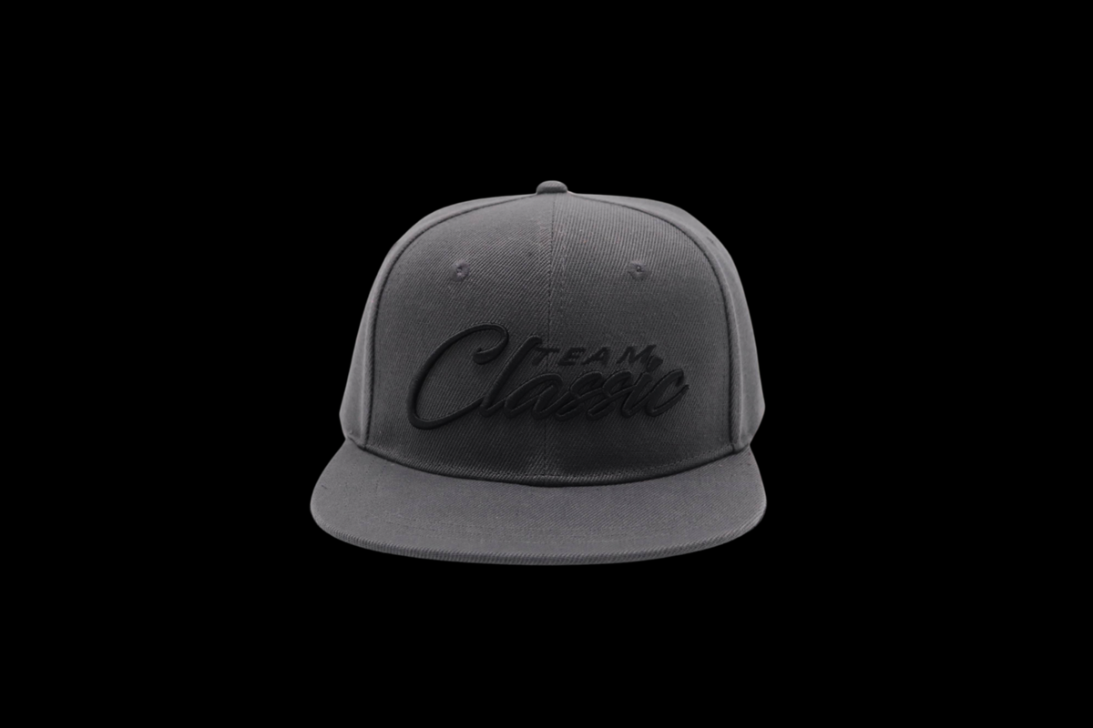 Dark Grey Cap Black Team Classic