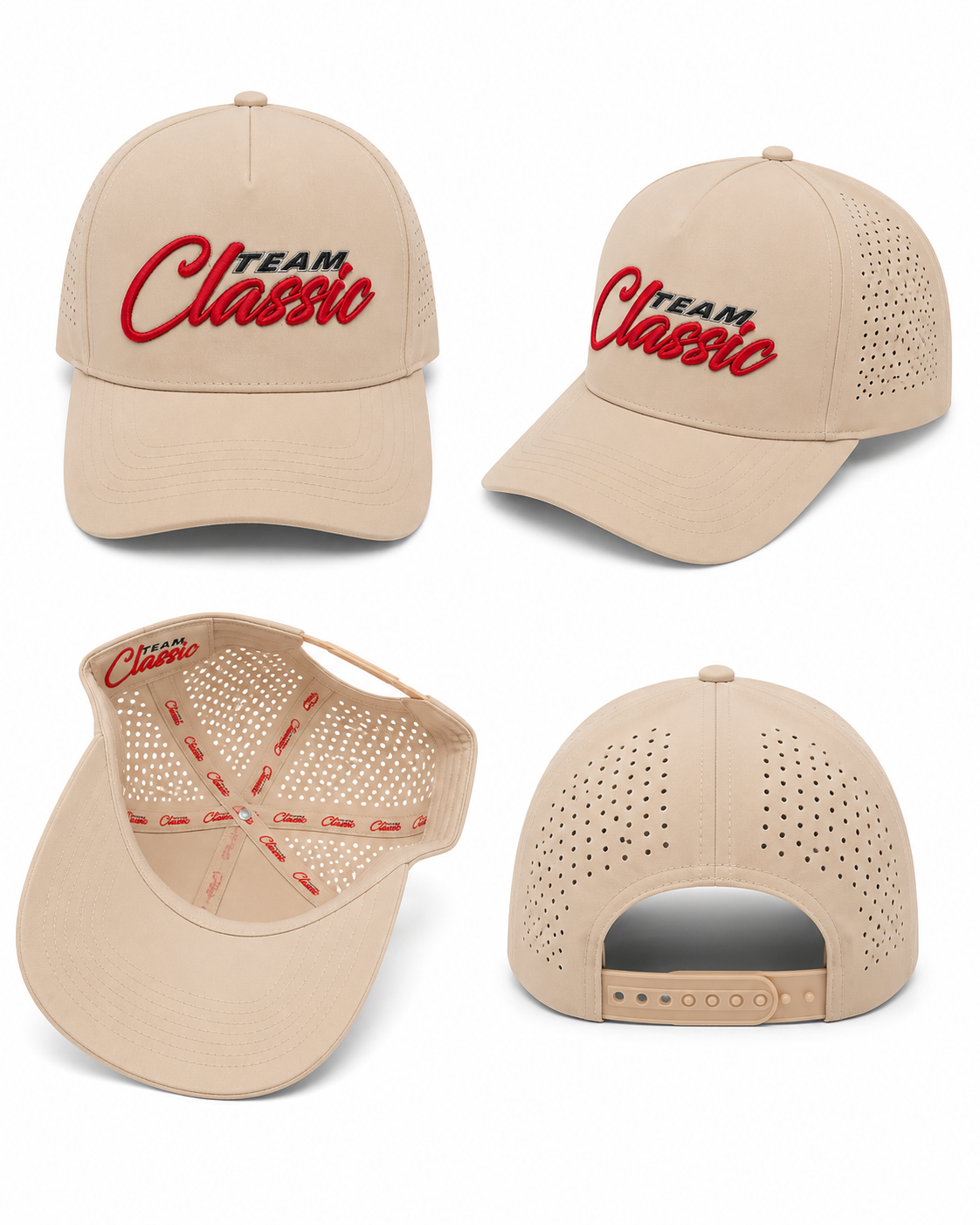 Team Classic Performance Cap – Tan
