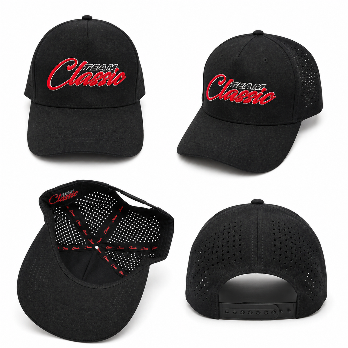 Team Classic Performance Cap – Black