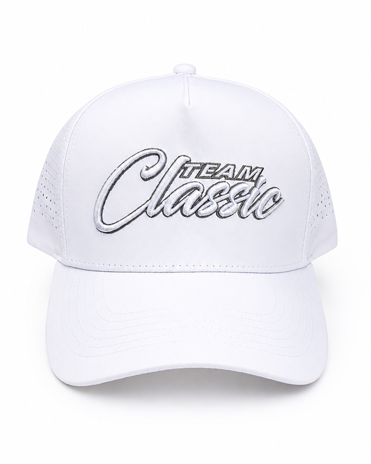 Team Classic Cap White (3D Logo)